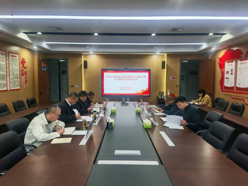 市城投集團黨委舉辦樹立和踐行正確政績觀學